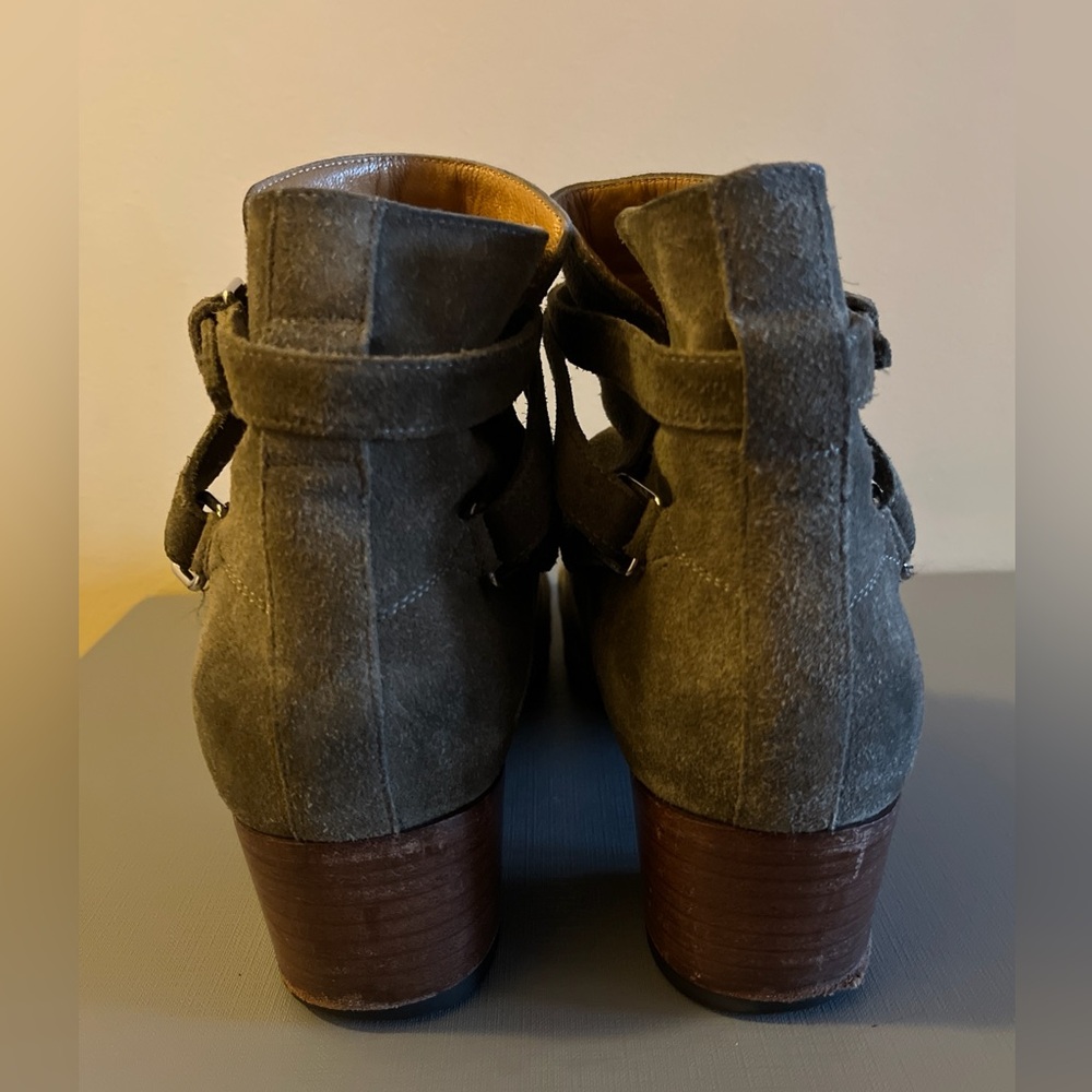 YSL Saint Laurent Blake Jodhpur Suede Bootie in Kaki Beige Suede 41.5 US 10.5🔥🔥🔥 - Picture 9 of 14